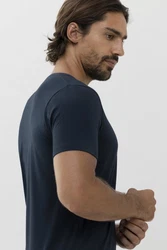 Mey Kurzarmshirt Serie Dry Cotton Dunkelblau/Blau/Hellblau