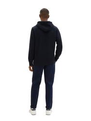 TOM TAILOR Hoodie QUILTED HOODIE Dunkelblau/Blau