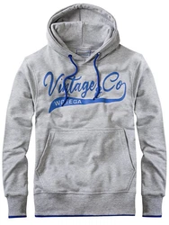WOTEGA Kapuzenpullover Sweat Hoodie WT Star Blau/Grau