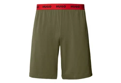 HUGO Pyjamashorts Linked Short Pant Dunkelgrün/Khaki/Grün