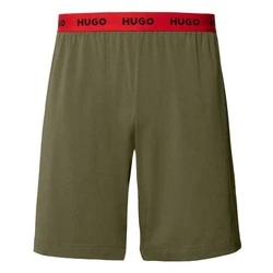 HUGO Pyjamashorts Linked Short Pant Dunkelgrün/Khaki/Grün