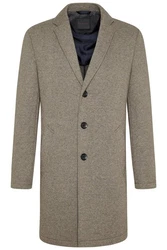 bugatti Wollmantel Khaki/Braun/Grau/Beige/Hellblau