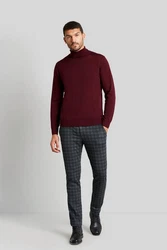 bugatti Chinohose Karo-Prints mehrfarbig