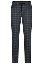 bugatti Chinohose Karo-Prints mehrfarbig