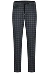 bugatti Chinohose Karo-Prints mehrfarbig