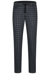 bugatti Chinohose Karo-Prints mehrfarbig