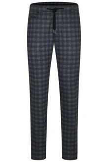 bugatti Chinohose Karo-Prints