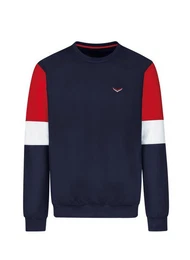 Sweatshirt Sweatshirt mit kontrastfarbigen Elementen