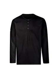 Longsleeve Langarmshirt mit Knopfleiste (1-tlg)