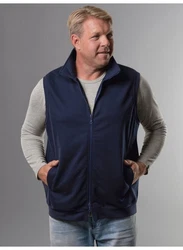Trigema Steppweste TRIGEMA Weste aus bequemem Sweat-Material blau/navy