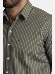 Jan Vanderstorm Kurzarmhemd PERTTU Dunkelgrün/Khaki/Braun