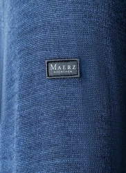 MAERZ Muenchen Strickjacke Zip Blau/Dunkelblau