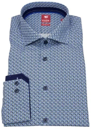 Langarmhemd Slim Fit stark tailliert Kentkragen