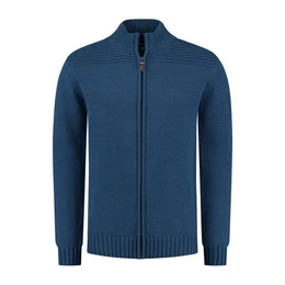 Travelin' Strickjacke Travelin' Vest Raahe Men Blue XXL