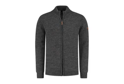 Travelin' Strickjacke Vest Raahe Men Dunkel Antrazit