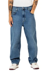 Stoffhose Hose Baggy Retro, G 32, L 32, F mid blue