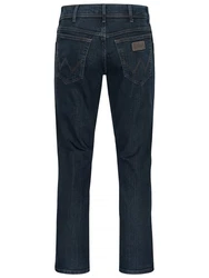 Wrangler Texas Stretch Jeans Regular Fit Authentic Straight Dunkelblau/Blau