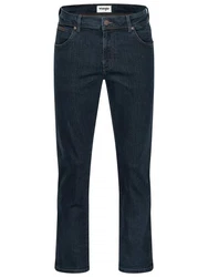 Wrangler Texas Stretch Jeans Regular Fit Authentic Straight Dunkelblau/Blau