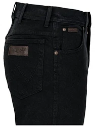Wrangler Texas Stretch Jeans Regular Fit Authentic Straight Dunkelblau/Schwarz