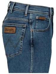 Wrangler Texas Stretch Jeans Regular Fit Authentic Straight Blau/Hellblau/Fliederfarben