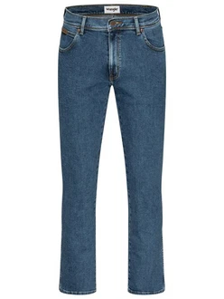 Wrangler Texas Stretch Jeans Regular Fit Authentic Straight Blau/Hellblau/Fliederfarben
