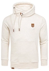 Amaci&Sons Kapuzenpullover HENDERSON Khaki/Beige/Braun/Creme/Grau/Weiß
