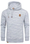 Amaci&Sons Kapuzenpullover HENDERSON Grau/Hellgrau/Hellblau