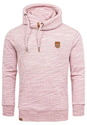 Amaci&Sons Kapuzenpullover HENDERSON Bordeaux/Rosa/Dunkelrot