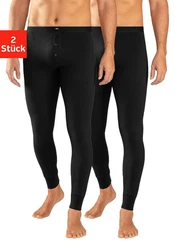 H.I.S Lange Unterhose (Packung, 2-St) Schwarz/Bordeaux/Dunkelblau