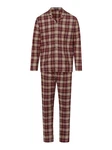 Hanro Pyjama Cozy Comfort Rot/Bordeaux/Dunkelrot/Braun