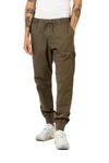 REELL Stoffhose Hose Reflex Rib Worker LC (1 tlg) Ton Oliv
