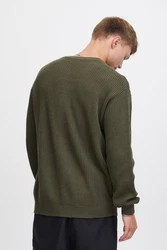 !Solid Strickpullover SDGIA Dunkelgrün