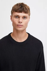 !Solid Strickpullover SDGIA Schwarz