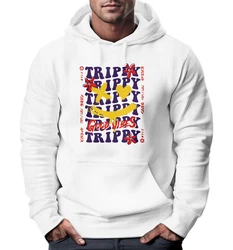 Neverless Hoodie Drip Face Smile Good Vibes Herz Blumen Collage Fashion Grau/Weiß/Mischfarben/Beige/Gelb