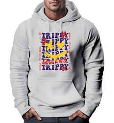 Neverless Hoodie Drip Face Smile Good Vibes Herz Blumen Collage Fashion Grau