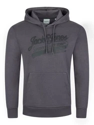 Jack & Jones Kapuzenpullover JJEADRIAN Regular Fit Hoodie Grau/Hellgrau/Dunkelgrau