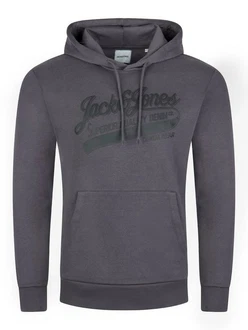Jack & Jones Kapuzenpullover JJEADRIAN Regular Fit Hoodie Grau/Hellgrau/Dunkelgrau Jack & Jones Kapuzenpullover JJEADRIAN Regular Fit Hoodie Grau/Hellgrau/Dunkelgrau