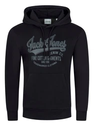 Jack & Jones Kapuzenpullover JJEADRIAN Regular Fit Hoodie Dunkelblau/Schwarz