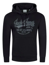 Jack & Jones Kapuzenpullover JJEADRIAN Regular Fit Hoodie Dunkelblau/Schwarz
