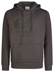 Jack & Jones Kapuzenpullover JJEADRIAN Regular Fit Hoodie Dunkelgrau/Lila/Hellgrau/Grau/Braun