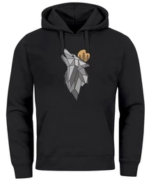 Hoodie Hoodie Herren Wolf Print Wald Wildnis Outdoor Natur Tiermotiv Fashion