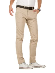 Yazubi Chinohose Kyle Khaki/Beige/Braun