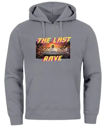 Hoodie Hoodie Herren Aufdruck Techno The Last Rave Parodie Das letzte