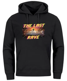 Hoodie Hoodie Herren Aufdruck Techno The Last Rave Parodie Das letzte