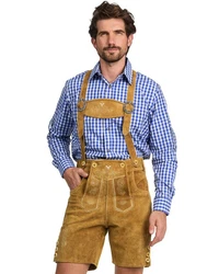 Steigenhfer Manufaktur Trachtenlederhose traditionelle Trachtenhosen Style Oktoberfest Gelb/Braun/Beige/Khaki/Gold