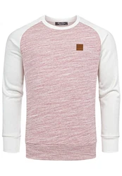 Amaci&Sons Sweatshirt ELGIN Pullover mit Rundhalsausschnitt Herren Basic College Sweatjacke Hoodie 