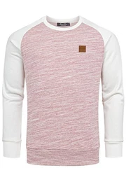 Sweatshirt ELGIN Pullover mit Rundhalsausschnitt Herren Basic College Sweatjacke Pullover Hoodie