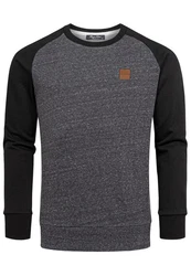 Amaci&Sons Sweatshirt ELGIN Pullover mit Rundhalsausschnitt Herren Basic College Sweatjacke Hoodie 