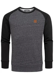 Sweatshirt ELGIN Pullover mit Rundhalsausschnitt Herren Basic College Sweatjacke Pullover Hoodie