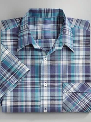 Witt Funktionshemd Kurzarm-Hemd Blau/Hellblau